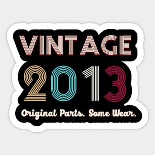 Vintage 2013 Original Parts. Some Ware Sticker